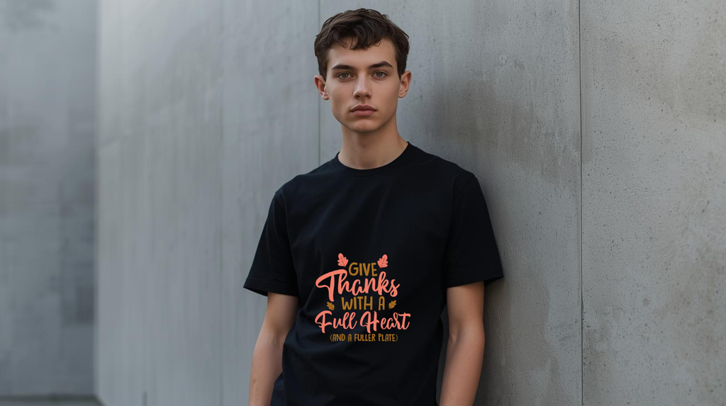 🧡 Give Thanks with a Full Heart – Unisex Supima T-Shirt